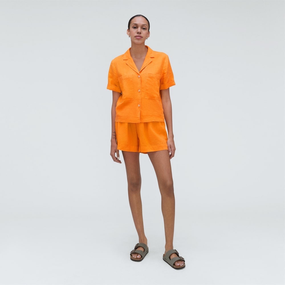 Everlane Linen Workwear Shirt - Turmeric